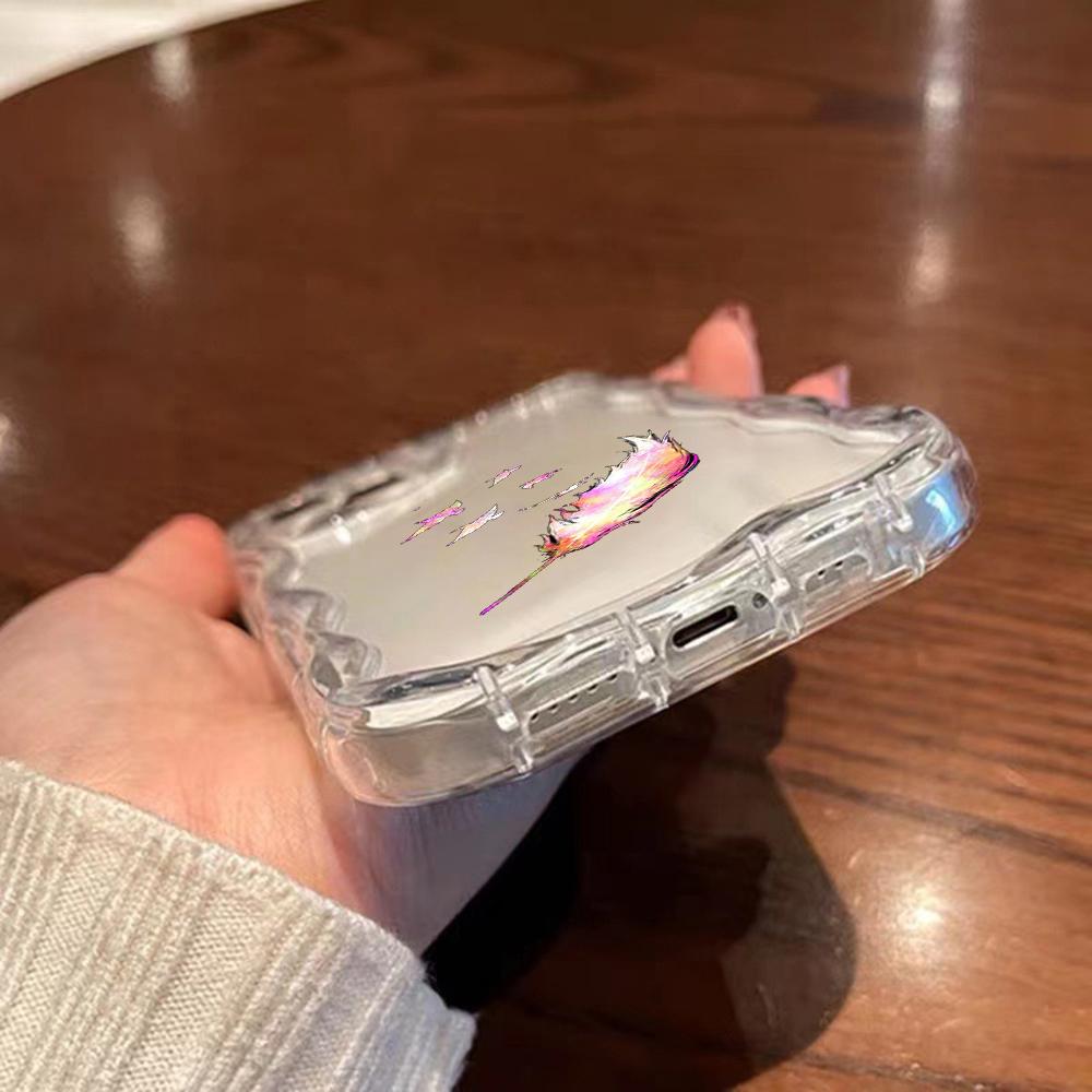 Мягкие волнистые чехлы для телефонов N76 с бабочкой для Samsung A54 A34 A13 A14 S23 S24 Ultra Xiaomi Redmi Note 13 12C Realme Infinix, защитный бампер