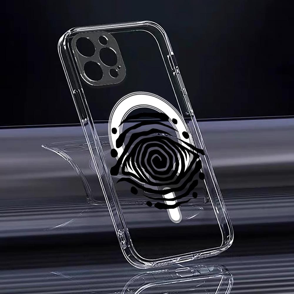 Чехол для телефона "Открой глаза" для iPhone 17 16 15 14 13 12 Pro Max Plus с магнитным кристально прозрачным чехлом Беспроводная зарядка