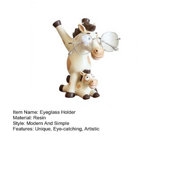 Милый Держатель для очков в виде лошади Смоляной Животный Стенд для демонстрации очков Оригинальное Настольное украшение в виде лошади для дома, офиса, прикроватной тумбочки, стола