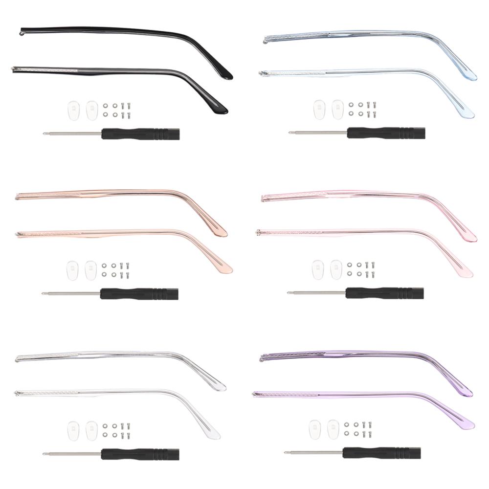 1 пара Металлические Универсальные Противоскользящие Запасные Ножки Аксессуары для Очков Дужки для Очков Оправа для Очков