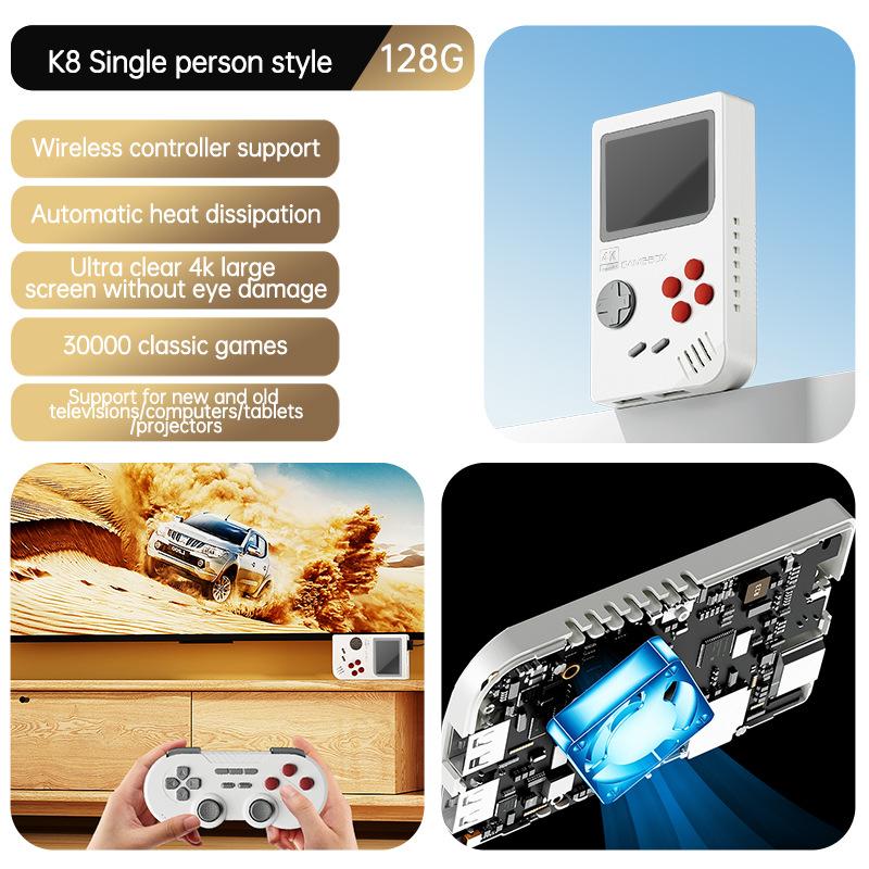 K8 Одиночная система ТВ игровой автомат Double Fight 3D Большая PSP Аркада с открытым исходным кодом 4K Беспроводная связь 2,4G Охлаждение Ветер