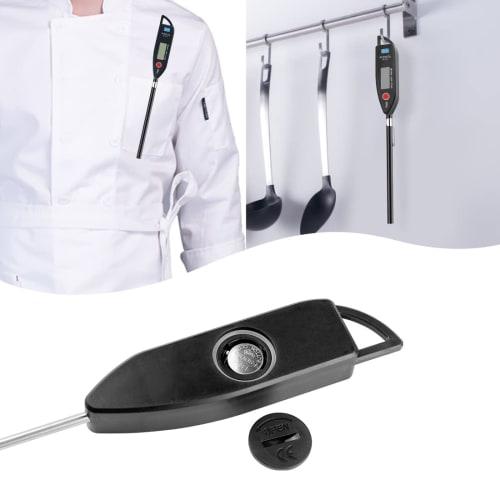 BOMATA Cooking Thermometer, Waterproof, Washable, Fast Reading (3-6 Seconds), -50C To 300C, Water Thermometer, Kitchen, 12.7cm Probe, Hold Function,