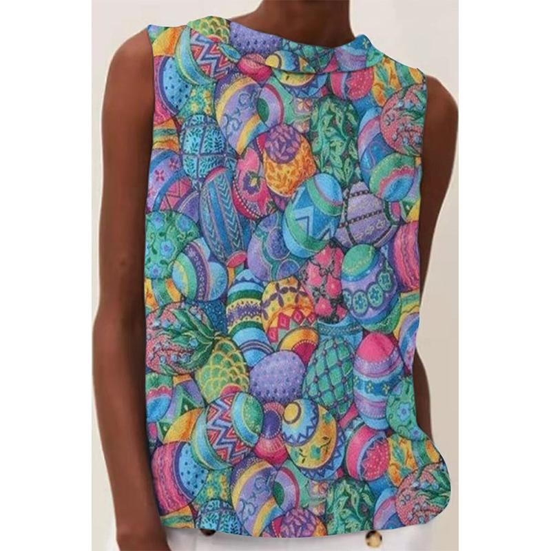 Футболка-майка с принтом «Tie Dye Floral 3D» для мамочек-футболок, новая женская уличная одежда, топы 2000 года, свободный жилет с открытыми плечами, женская майка без рукавов