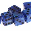 Шестигранные игровые кости 16 мм акриловый набор кубиков D6 для D&D, RPG, настольной игры или обучения математике, кости с эффектом авантюрина