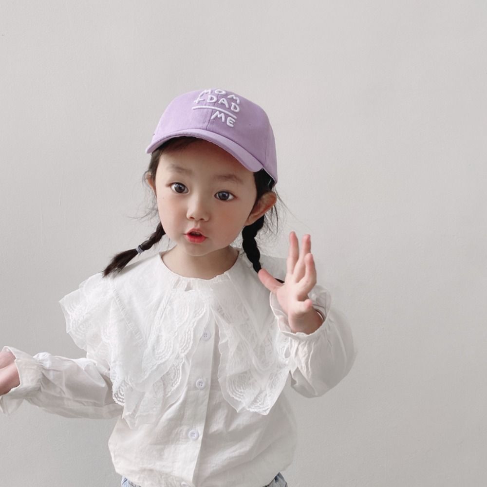 Cute Children's Cap MOM+DAD=ME Kids Baseball Hats Casual Embroidery Baseball Caps For Boys Girls
