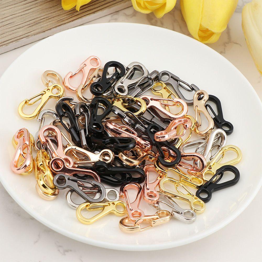 DIY KeyChain Bag Part Accessories Collar Carabiner Snap Hook Lobster Clasp Bags Strap Buckles