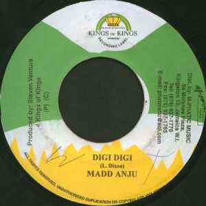 7-дюймовая пластинка MADD ANJU - Digi Digi NONE Kings of Kings Ямайский Регги, Ска и Даб Б/У