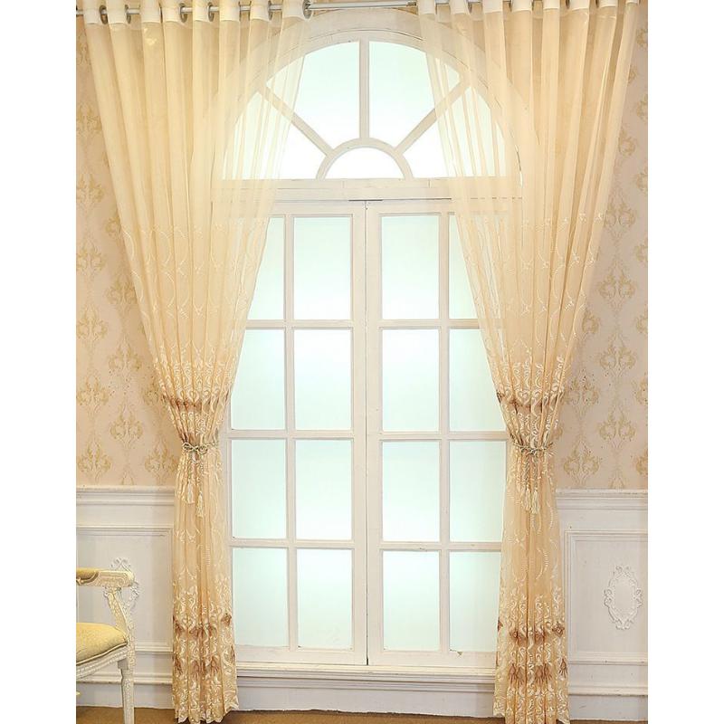 Полупрозрачная занавеска с вышивкой, роскошная занавеска для гостиной, спальни, балкона, окна, теплоизоляция, защита от насекомых, домашняя занавеска на крючках