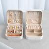 Jewelry Mini Storage Box Earrings Rings Organizer with Soft Lining Large Capacity Compact Design Portable Storage Display Case