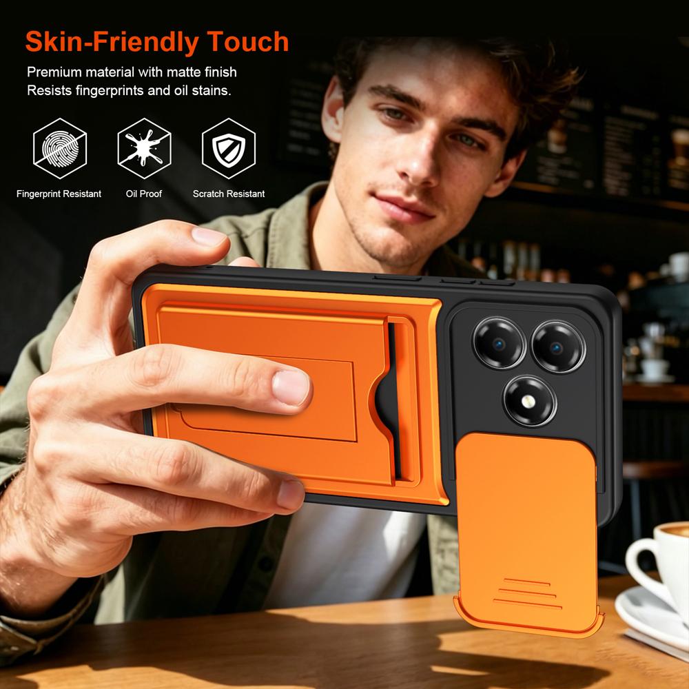 KEYSION Чехол-кошелек с держателем для карт для ZTE Blade A36, с защитой камеры, подставкой, противоударная задняя крышка для Blade A36