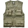 Manatsulife Men's Mesh Vest for Photography, Fishing, Work, and Outdoor Activities, Multi-Pocket, Breathable, 7868 (XL, Khaki)