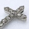 cross Pendant top Pt900Platinum/diamond 1.9g unisex Used