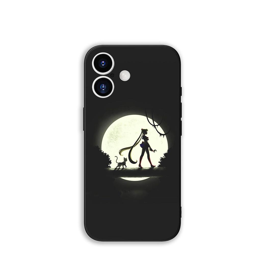 Для Motorola Moto G04 G13 G14 G22 G23 G20 G32 G34 G35 G64 G82 G84 G53 G60 G72 E14 E15 E13 Чехол Кот Моряки Красивая Девушка Луна