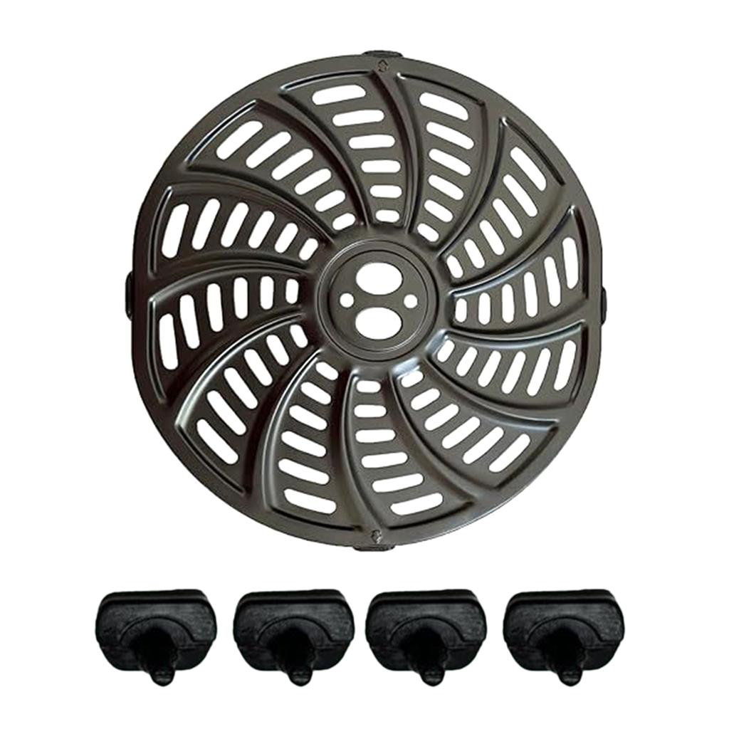 Металлические вкладыши Металлические горшки вкладыши Поддон для аэрофритюрницы Металлическая тарелка для аэрофритюрницы Аксессуары для аэрофритюрницы Железная текстура для приготовления пищи