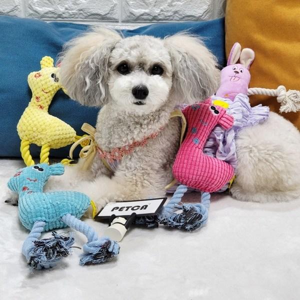 PETCA товары для собак олень буксир играть скрипучая игрушка для собак кукла 4 типа, 1 комплект