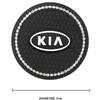 AANI1 2 Pack Silicone Car Water Bottle Coaster Anti-Slip Mats for Kia EV6 Sorento Niro Stinger Ceed Carnival K5 K9 Soul Carens VQ Cade
