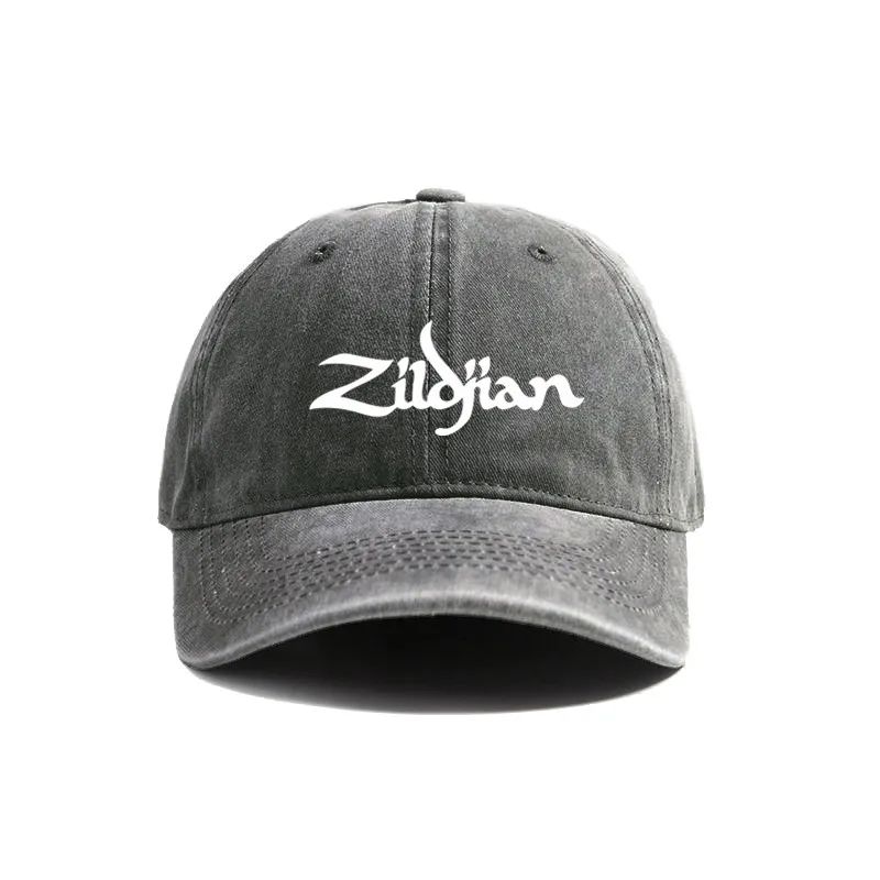 2025 Бейсболки Zildjian Потертые Кепки Кепка Мужчины Женщины Ретро Уличные Летние Регулируемые Кепки Мода