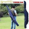 Fishing Bag Folding Portable Waterproof Fishing Rod Carrier Canvas Fishing Pole Tools Storage Bag