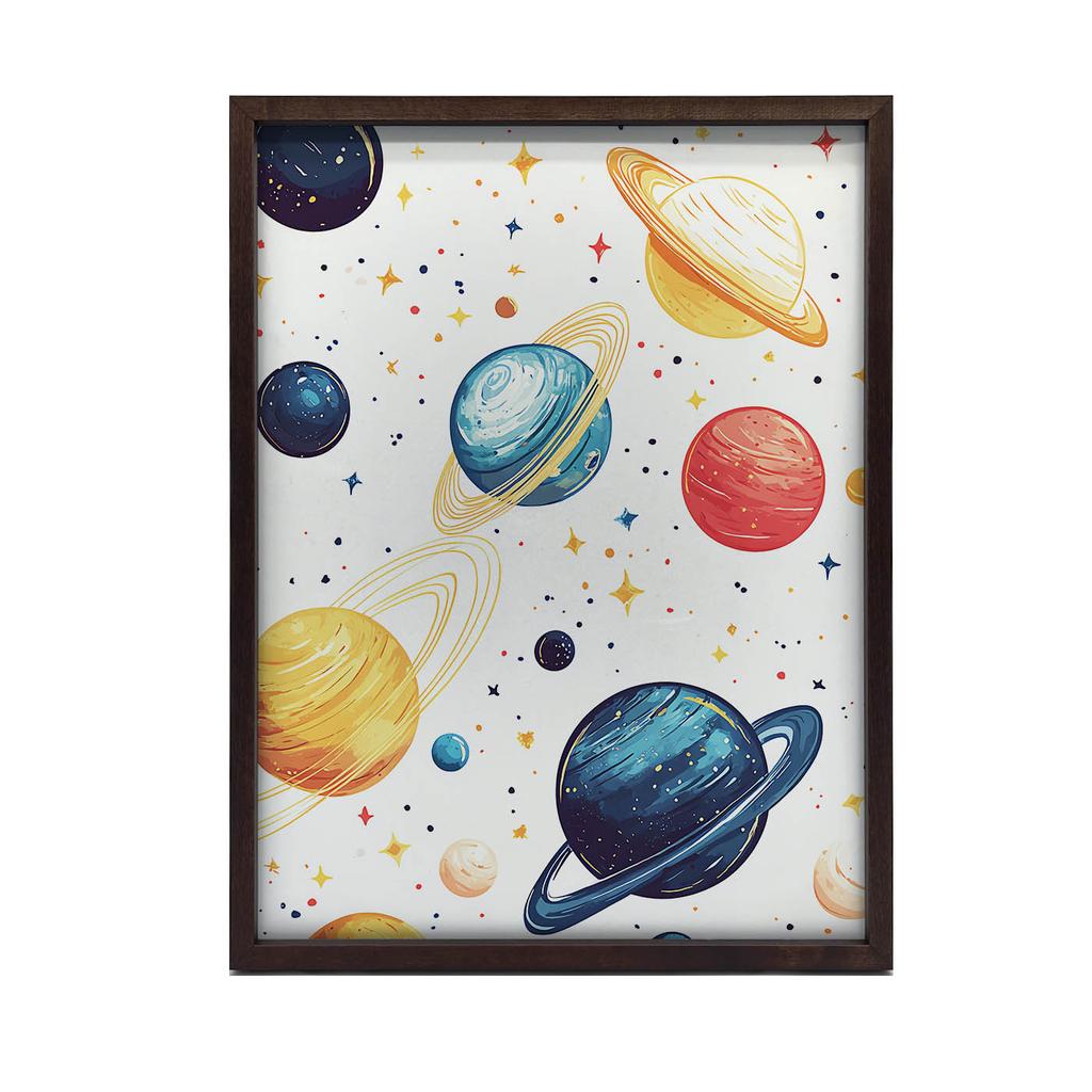 Plakat Kosmiczna Harmonia Plakat Kosmiczna Harmonia, 40X50 Cm, Rama Aluminiowa Czarna, Papier Matowy 230 Gsm