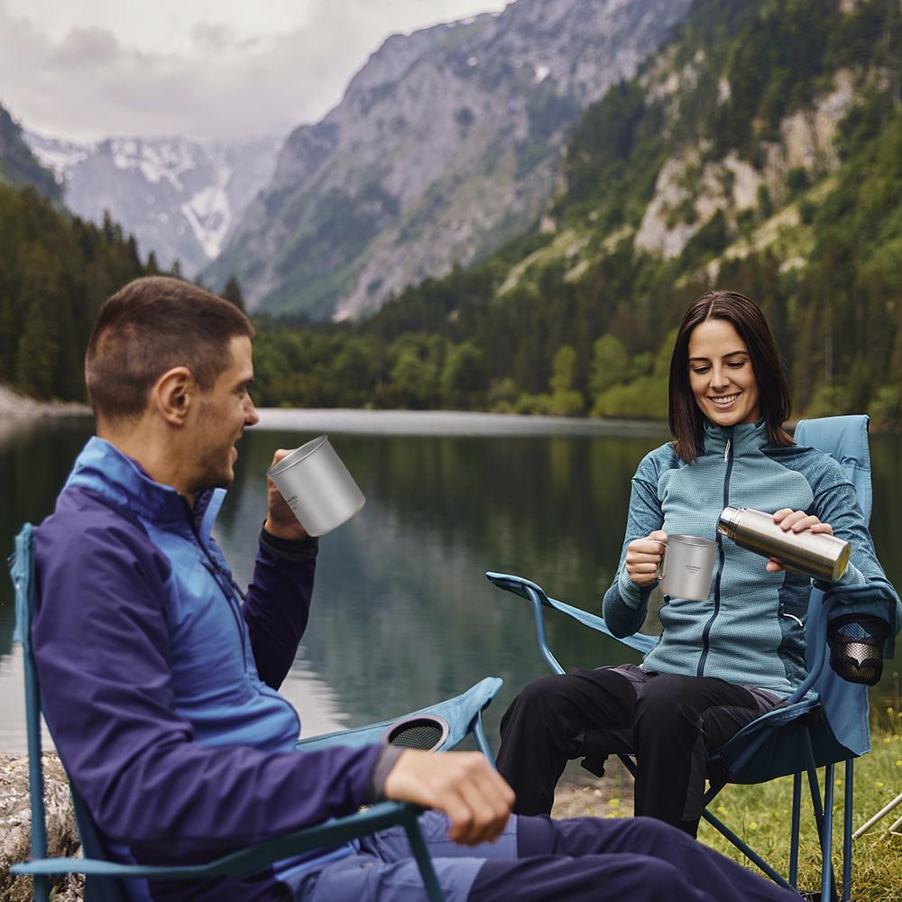 TOMSHOO Титановая чашка для воды 750 мл Сверхлегкая портативная кофейная кружка Чайная чашка с крышкой и складная