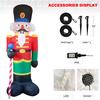 8 Ft Nutcracker Christmas Inflatable Holiday Home Decorations Yard LED Lights Outdoors Ornaments