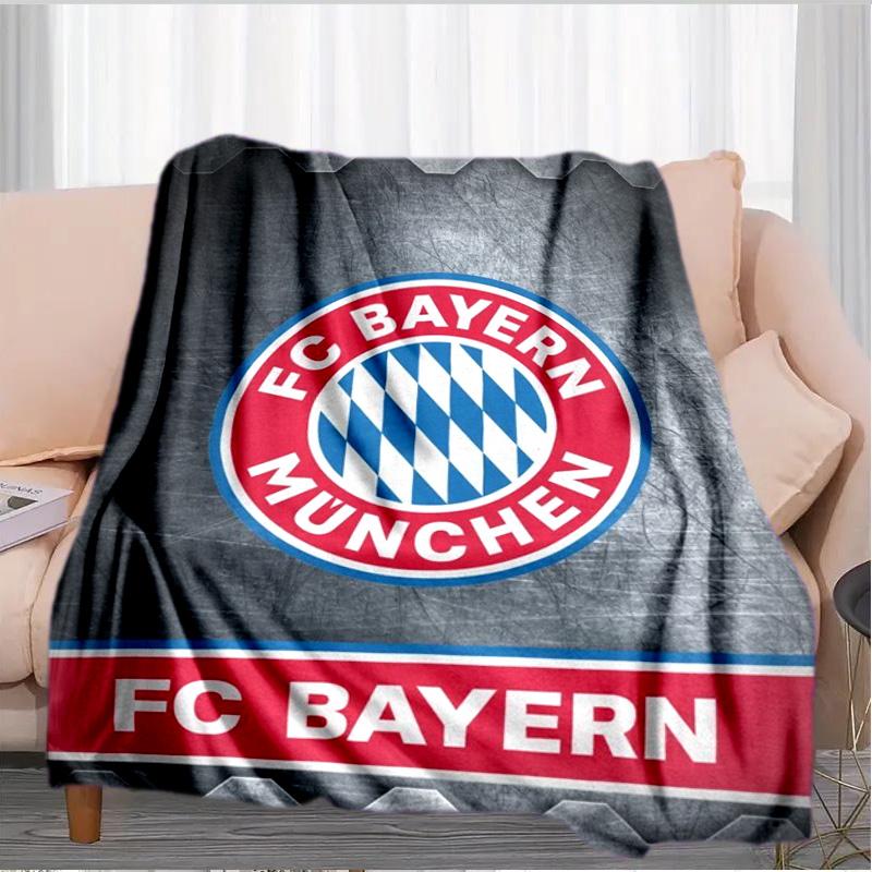 Munich FC Crest Printed Throws Blanket Soft Flannel Blankets for Couch Bed Gifts for Men Women Picnic blanket Christmas gifts