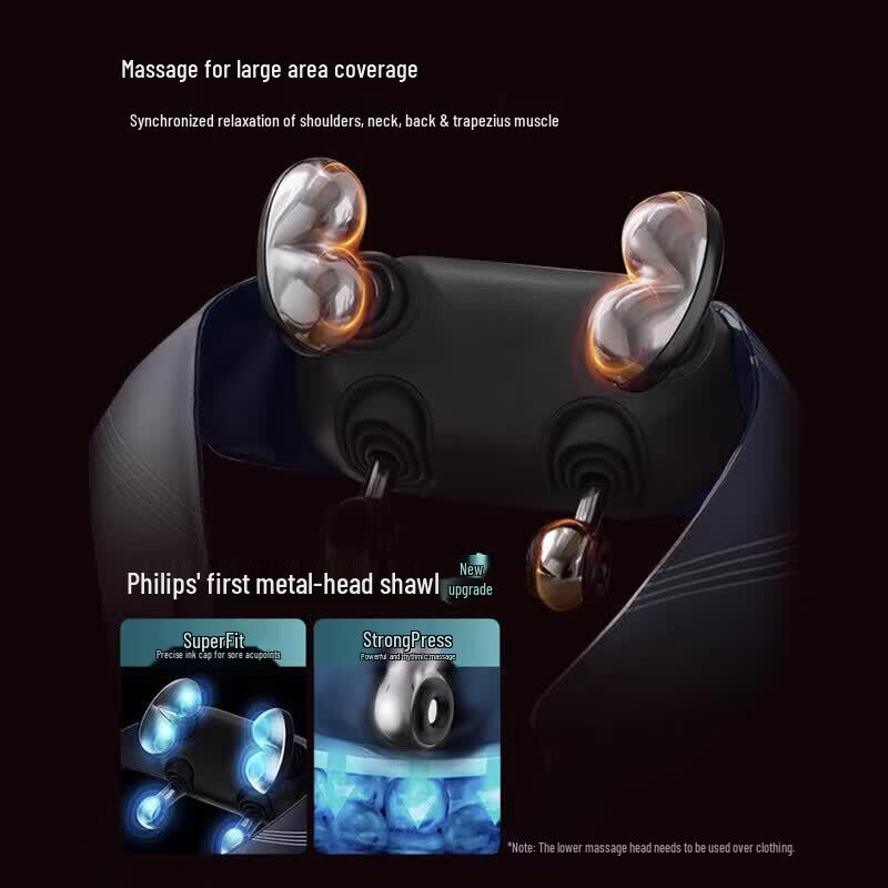 Philips PPM5203N Массажер для шеи и плеч с подогревом, штекер CN (адаптер в комплекте)