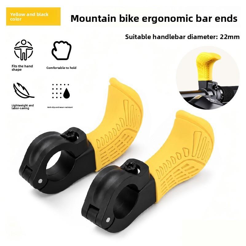 Mountain Bike Handlebar Grips Silicone Ergonomic For Trail And Commuting Rides