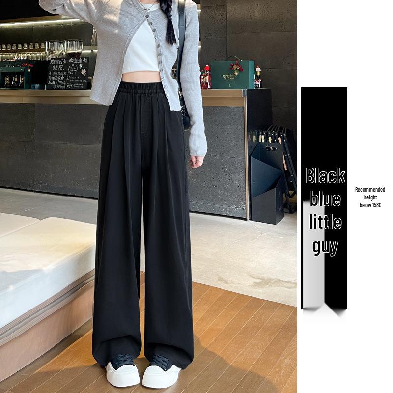 White Yamamoto Women's 2025 Retro High-Waisted Straight Wide-Leg Jeans for Spring/Summer