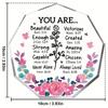 2D Flat Acrylic Floral Design Decoration, Indoor and Outdoor Decoration - No Need for Batteries/electricity, Free Day Decoration, Sh