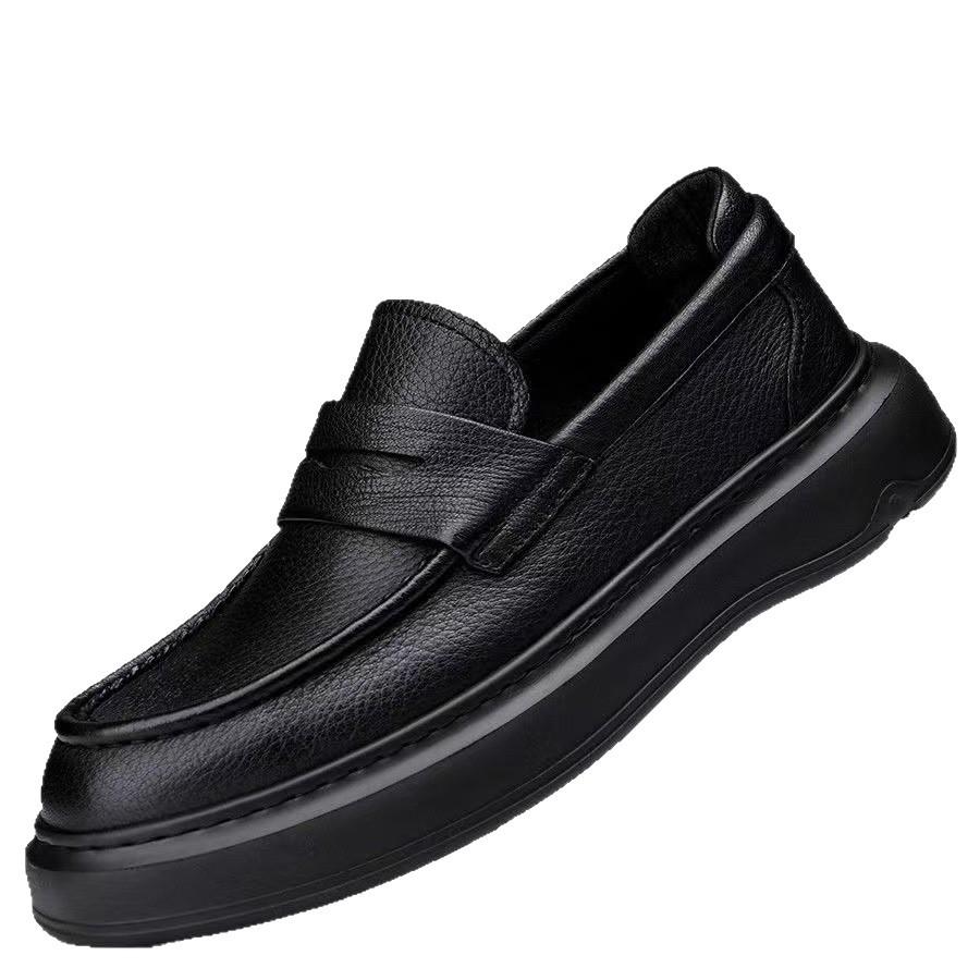 Wenzhou Genuine Leather Men's Shoes Spring and Summer New Men's Cowhide Business Dress Soft Sole Versatile Men's Casual Leather Shoes Men