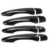 1 Set Car Exterior Door Handle Cover Trim Fit for Nissan Rogue Murano Maxima Glossy Black ABS