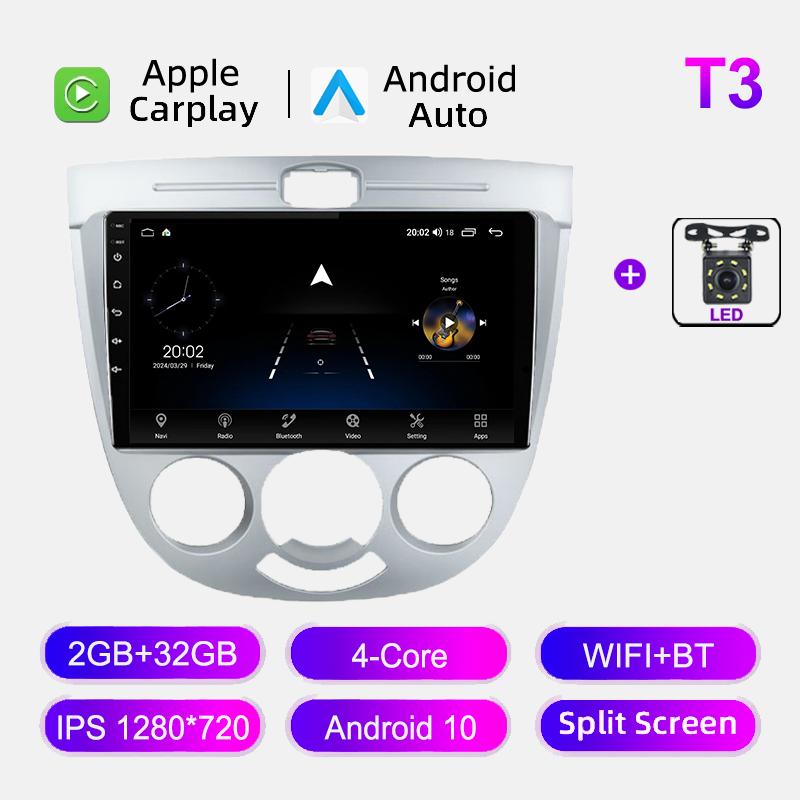 2 Din Android Car Radio Carplay для Chevrolet Lacetti J200 Buick Excelle Hrv Daewoo Gentra 2 Автомагнитола Мультимедийный Плеер GPS HU
