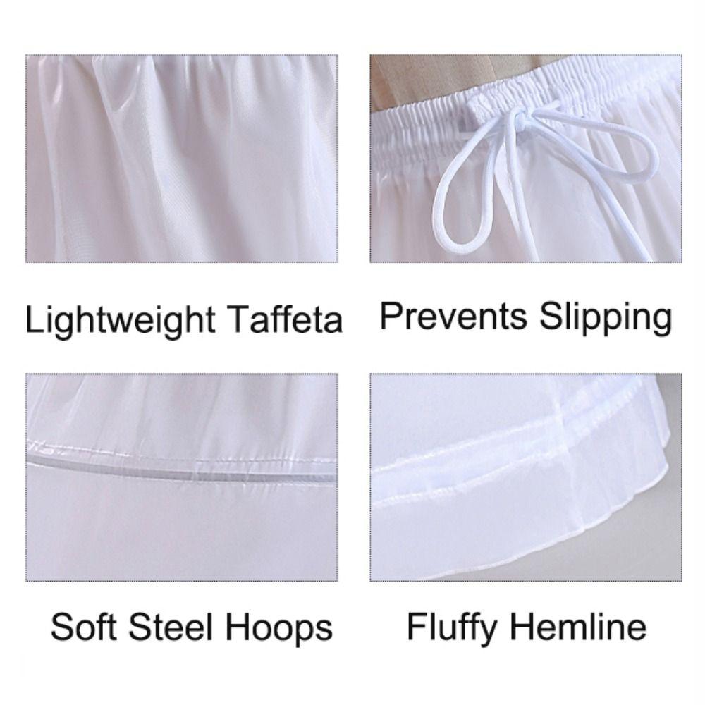 Женский подъюбник кринолин с 3 обручами для свадебного бального платья, пачка, тюлевая юбка-слип