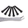 12Pcs Acoustic Guitar Bridge Pins with Bridge Pin Puller Remover Guitar Bridge Saddle Nut Guitar Pegs Replacement Parts