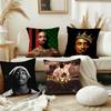 Подушка с принтом рэпера 2PAC Тупака Шакура Наволочка Декор Комнаты Дома Дивана Гостиной Офиса Автомобиля Нордическая Простота