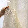 1 шт. NAPEARL Cherry Blossom Pattern жаккардовый белый тюль полупрозрачная прозрачная занавеска для гостиной спальни балкона окна домашнего декора