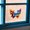 Fun-JD080 Colorful Painted Butterfly Glass Window Beautification and Decoration Electrostatic Uv Window Stickers Without Adhesive
