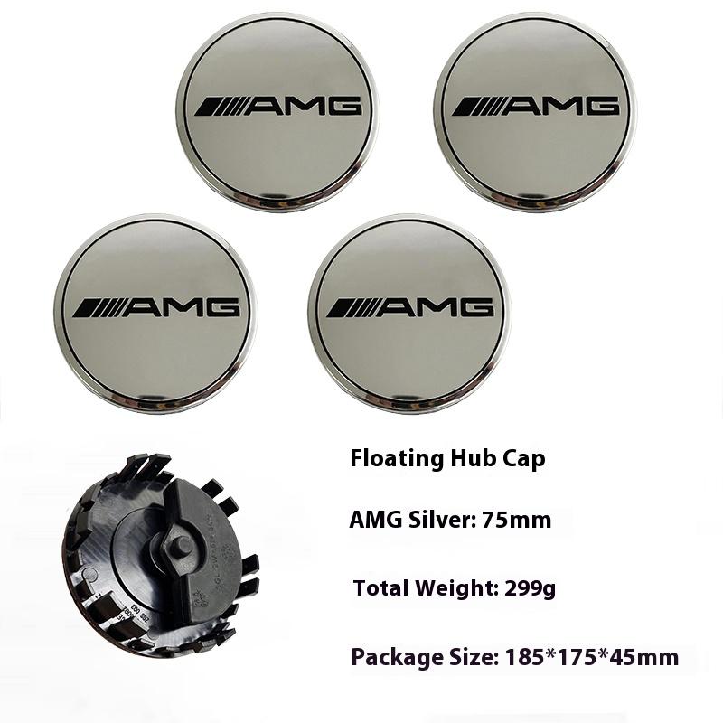 4pcs 75mm Car Wheel Hub Cover Caps Floating Center Caps for Mercedes Benz W203 W204 W205 W176 W177 W212 W213 A B C E S GLC GLE