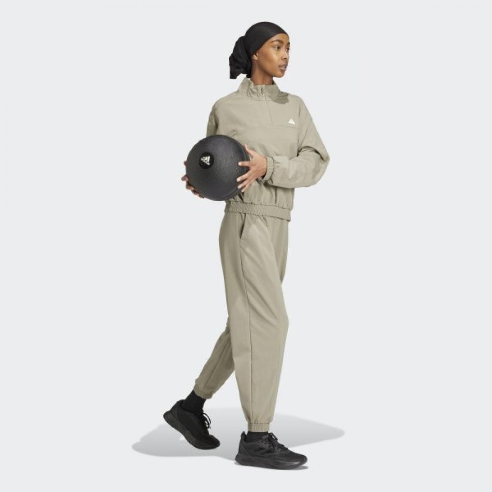 Adidas Women S Spring Autumn Daily Anorak Ix1028 Aero Lady Train eSSential Woven Quarter...