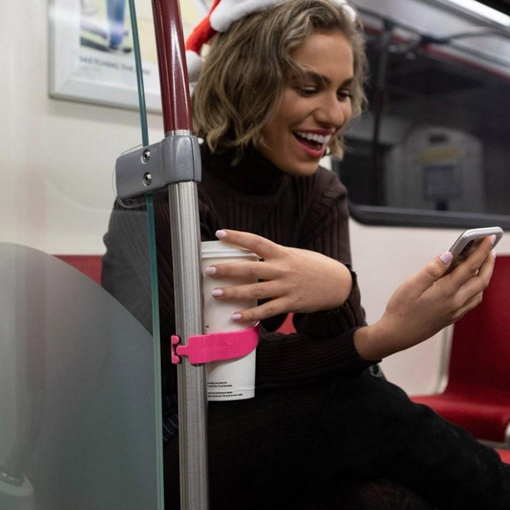 Портативный автомобильный держатель для стакана Пластиковый подставка для кружки для кофе, воды, молока, автобусов, велосипедов, шестов