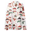 Women's Shirt Blouse Christmas Print Button Long Sleeve Casual Basic Shirt Collar Regular Top