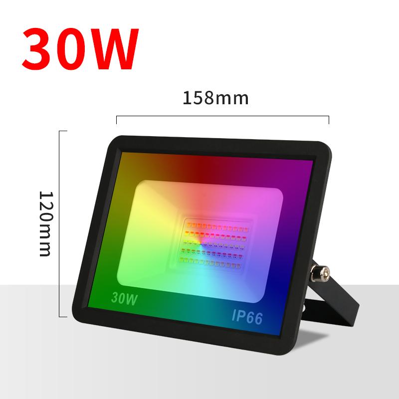 Светодиодный RGB прожектор Smart Reflector 30 Вт 50 Вт 100 Вт Водонепроницаемый уличный прожектор Настенное освещение Tuya WIFI Управление проектором Сад
