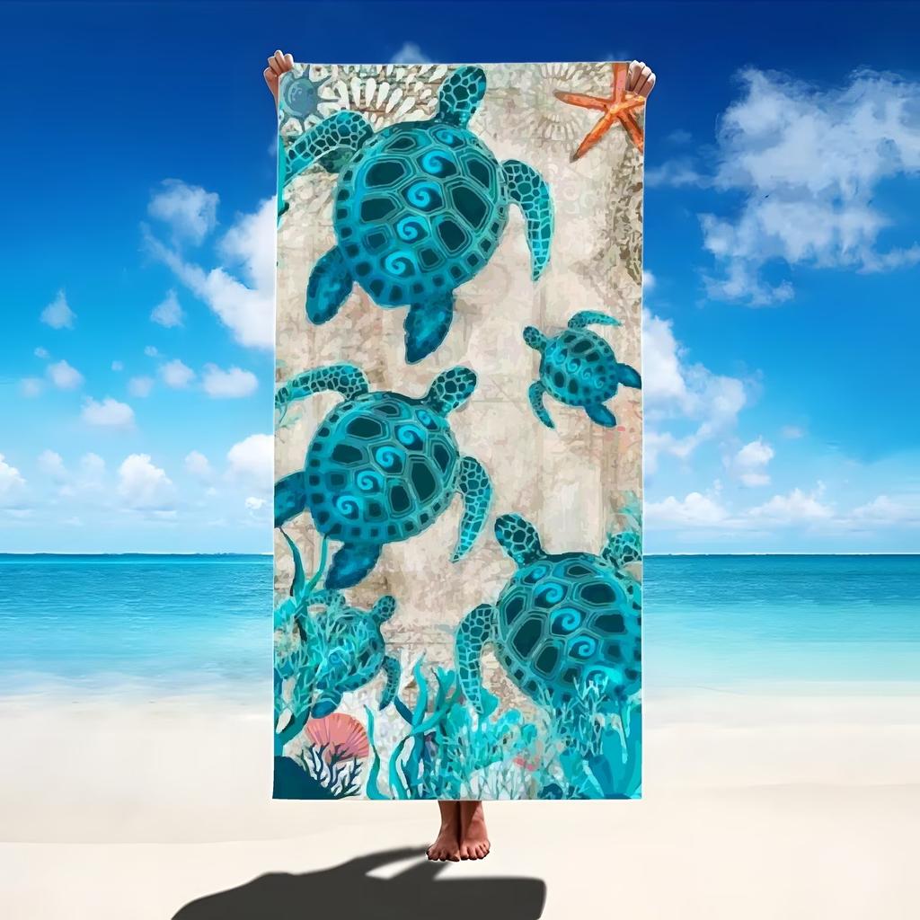 The New Microfiber Turtle Beach Towel Is Popular, And The Water-Absorbing Quick-Drying Bath Towel Does Not Stick To Sand.