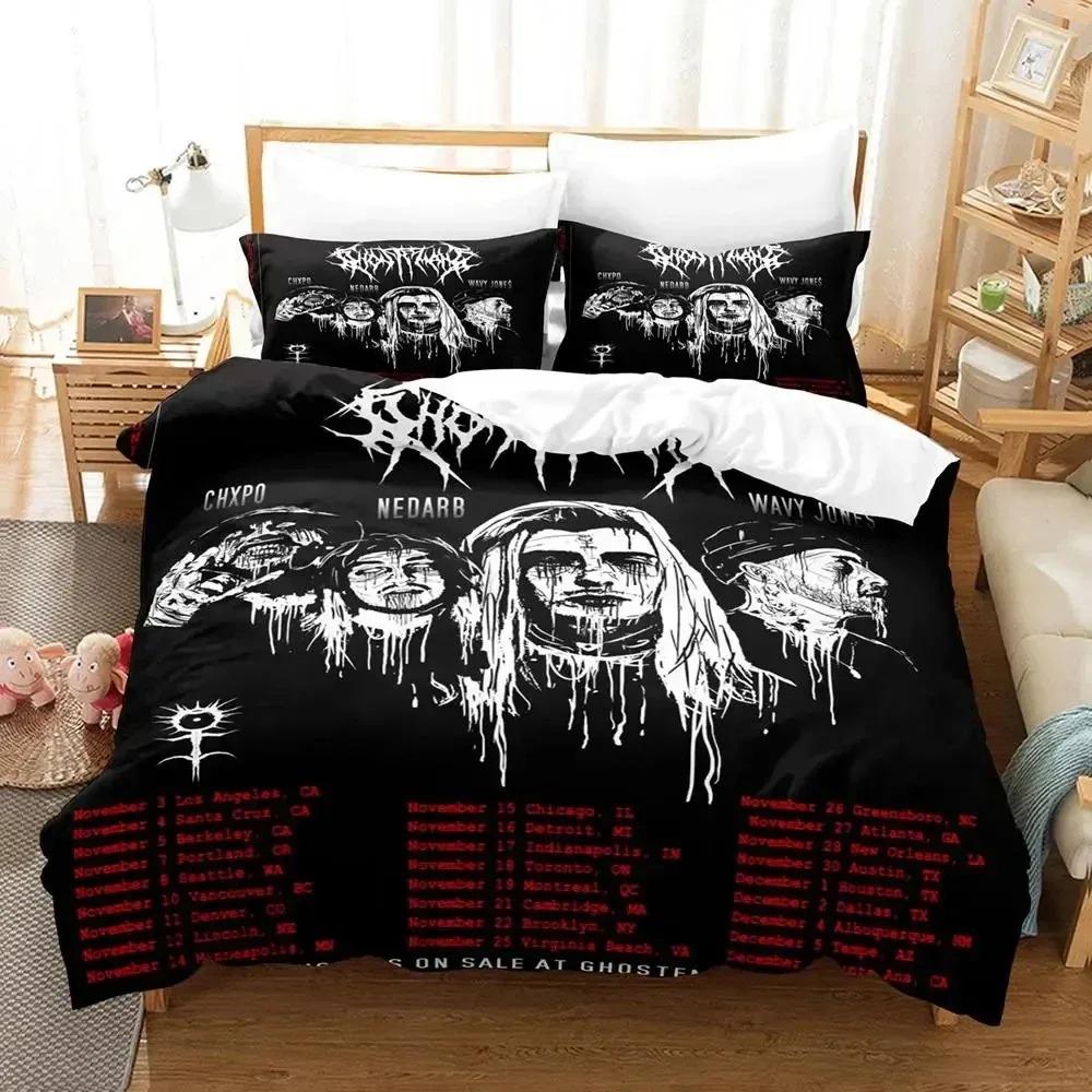 3D-принт Ghostemane Singer Комплект постельного белья Пододеяльник Постельный комплект Одеяло Чехол Наволочка Одеяло King Queen Size Постельное белье для мальчиков и взрослых