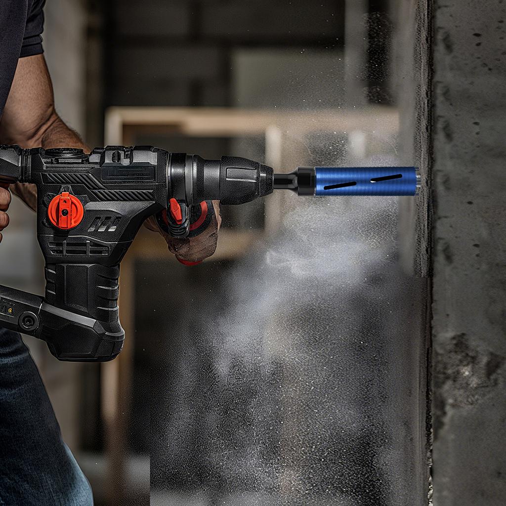 1-1/4 inch-7 Male Thread to SDS Plus Adapter for Concrete Coring Drill Core Drill Bit Converter for Rotary Power Tool