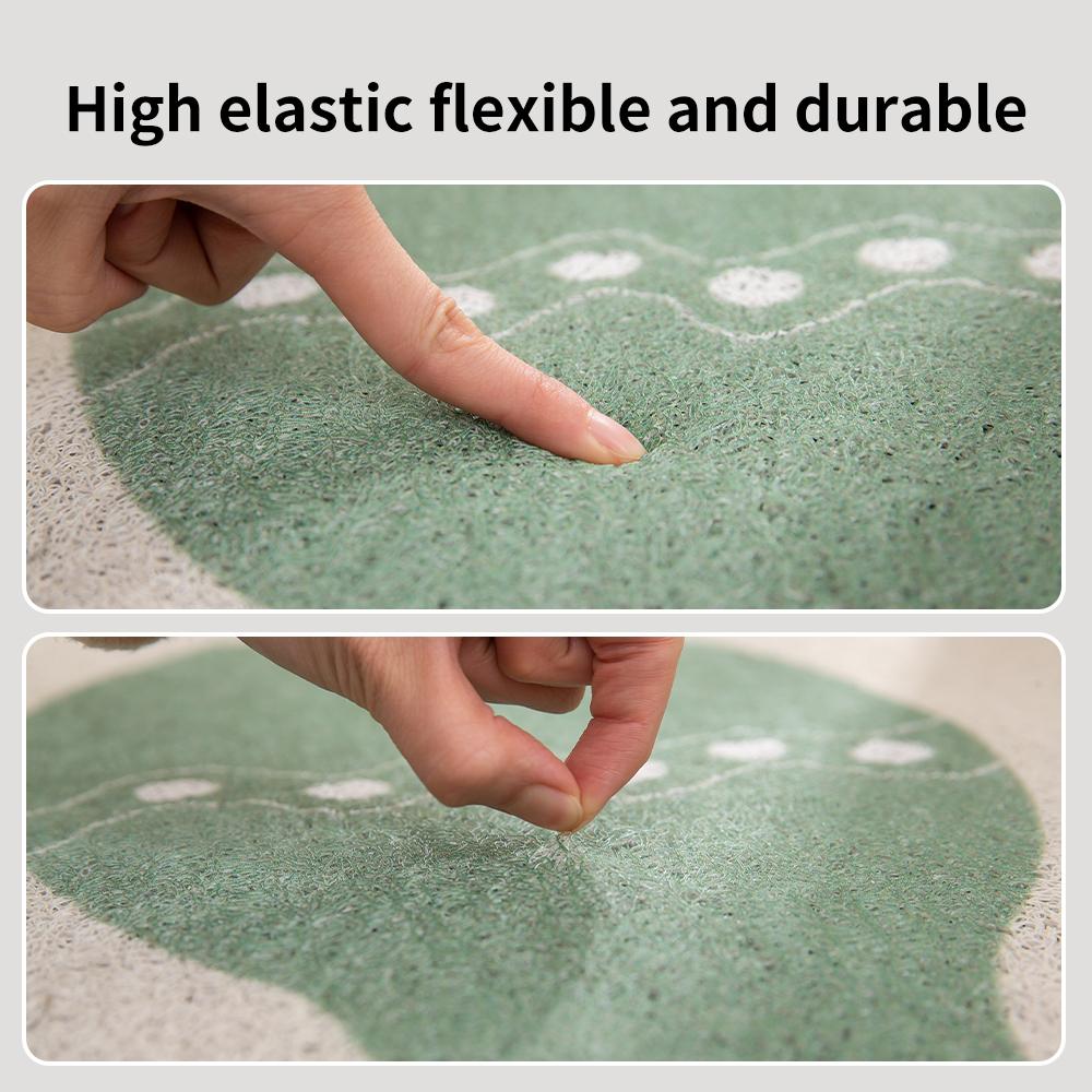 Geometric Style Wire Loop Floor Mat PVC Home Entrance Door Mat Door Mat Wear-Resistant Foot Mat Anti Slip Mat