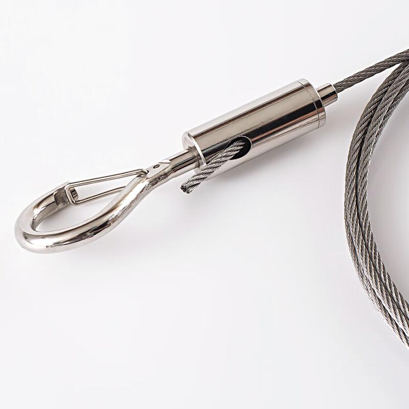 Industrial Grade 304 Stainless Steel PVC Coated Wire Rope with Spring Hooks