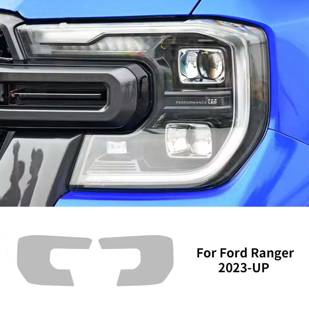 Для Ford Ranger 2023 2024 2025 Невидимая автомобильная пленка TPU Пленка для защиты фар Тонировка 2 шт. Аксессуары