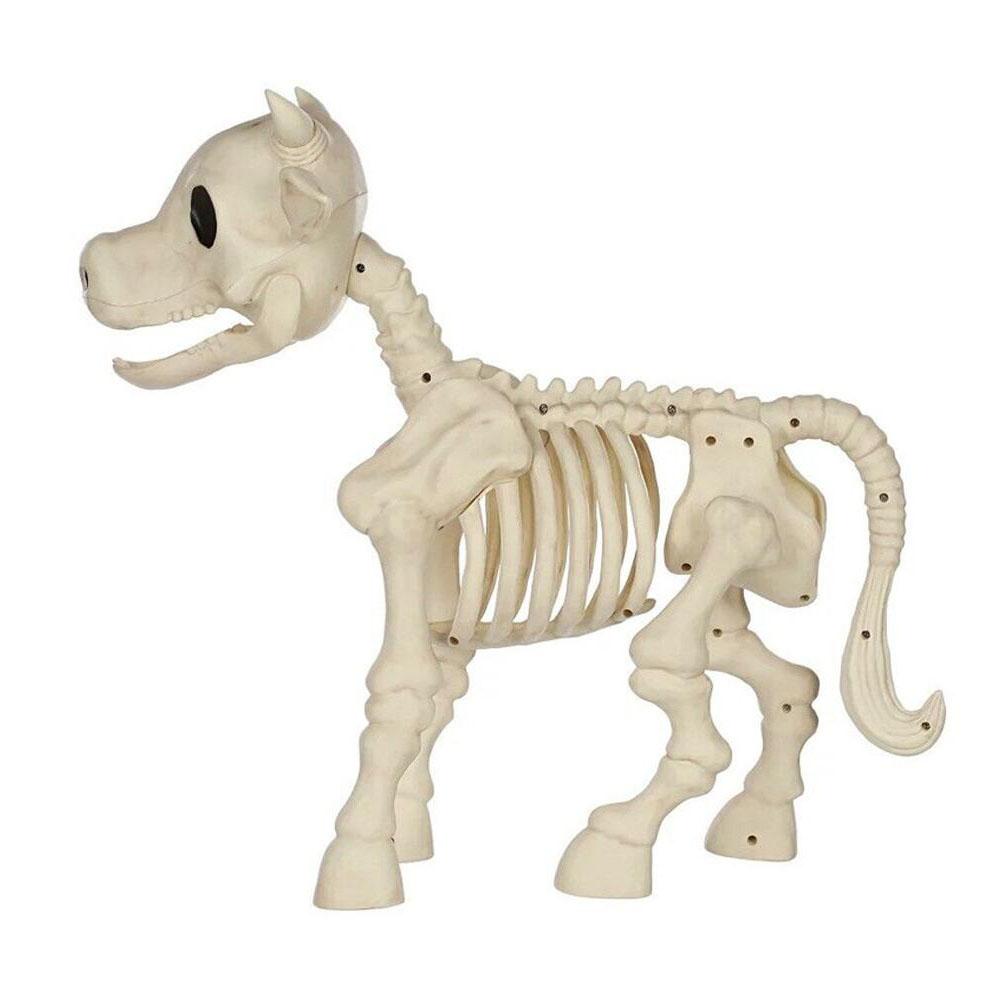 Cow Horse Spooky Skeleton Halloween Reusable Outdoor Haunted Props House Ornment Scene Graveyar Q6O4